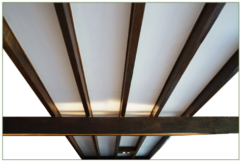Wooden Beam Overhead